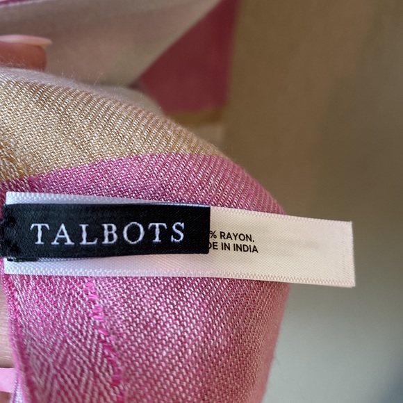 Talbots 100% Rayon Oblong Scarf/Wrap - Picture 7 of 9